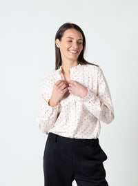 chemisier femme carreaux beige coton bio