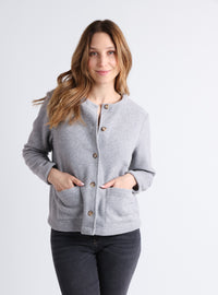 veste polaire femme gris fabriquée en France