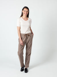 pantalon femme laine poches italiennes