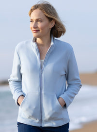 veste polaire femme bleu ciel