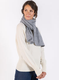 echarpe grise cachemire douce grise