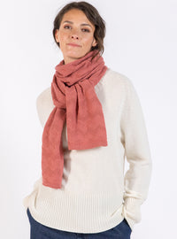 echarpe cachemire rose tourmaline