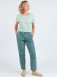 pantalon-femme-coton-gaufre-vert-littoral