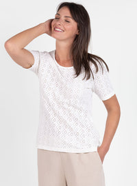 tee-shirt-femme-maille-ajouree-blanc-creme
