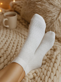 socquettes blanches coton pur fil d ecosse fabriqué en France