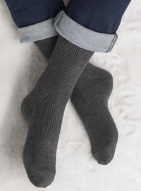 mi chaussettes pure laine grises fabriquées en France