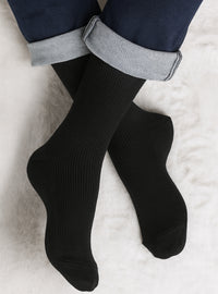 mi chaussettes pure laine noires fabriquées en France