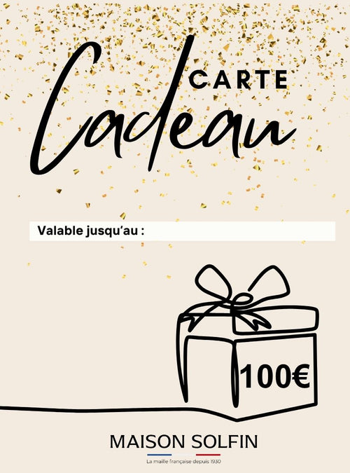 e-carte cadeau 100€
