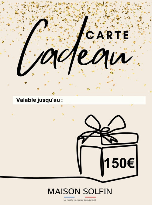 e-carte cadeau 150€