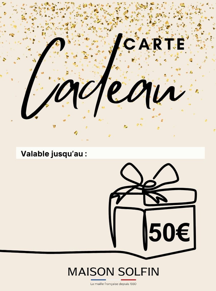 e-carte cadeau 50€