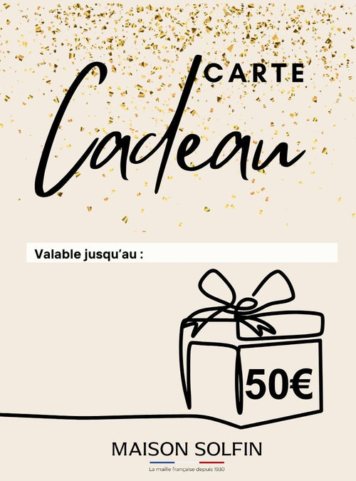 e-carte cadeau 50€