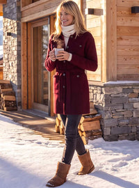 Veste saharienne bordeaux Ella