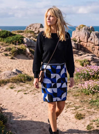 Jupe courte jacquard Beryl