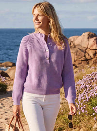 pull aurélie laine parme violet