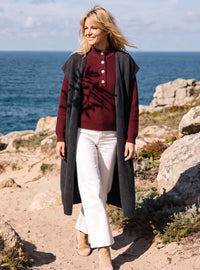 pull laine chaud bordeaux